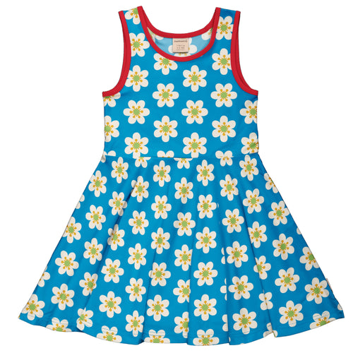 Maxomorra Blue Anemone Sleeveless Circle Dress