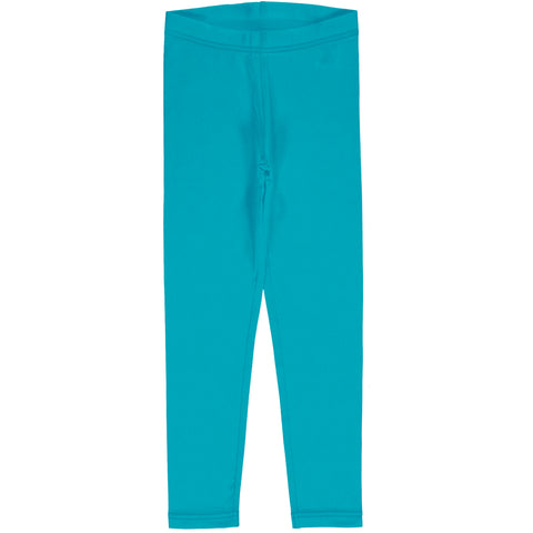Maxomorra Leggings Solid Lagoon