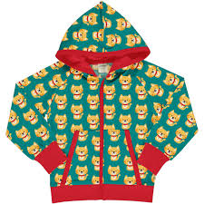 Maxomorra Cardigan Hood Sweat Cat