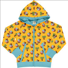 Maxomorra Cardigan Hood Camel Caravan