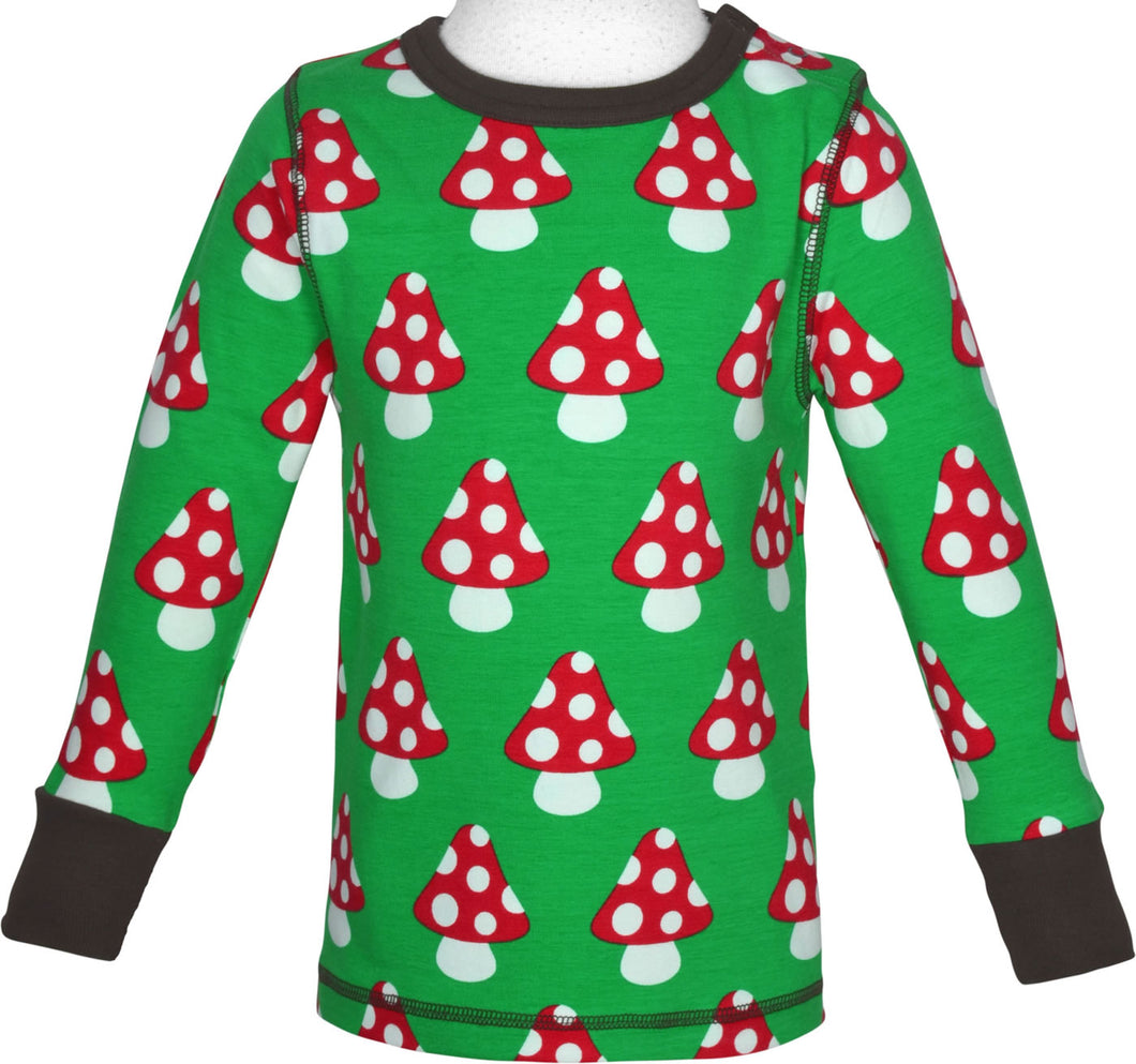 Maxomorra Long Sleeve Top Classic Mushrrom