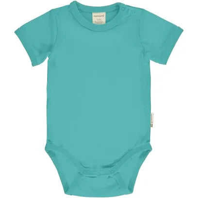 Maxomorra Short Sleeve Body Solid Aqua