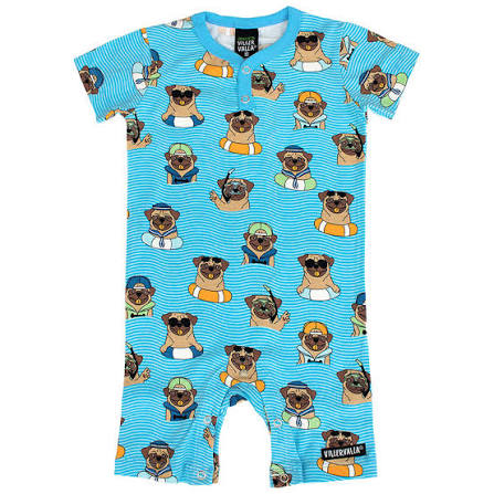 Villervalla Summersuit Pool Dogs Aqua