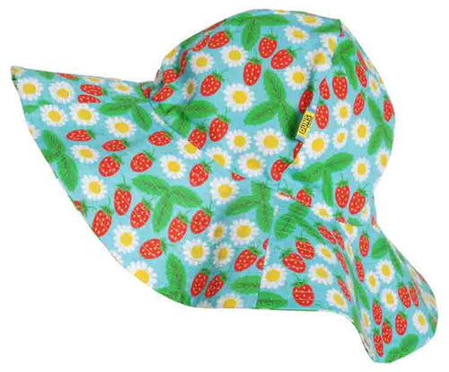 Duns Sun Hat Blue Strawberry