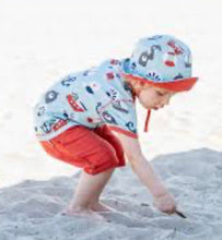 Load image into Gallery viewer, Maxomorra Sun Hat Blue Ocean