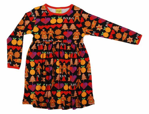 Duns Long Sleeve Gathered Skirt Gingerbread