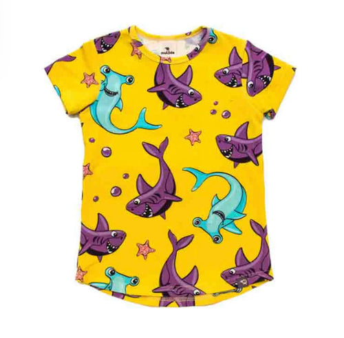 Mullido Swim Shirt Yellow Shark