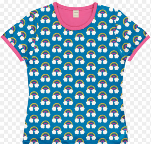 Maxomorra Farm Rainbow Short Sleeve Top Adult
