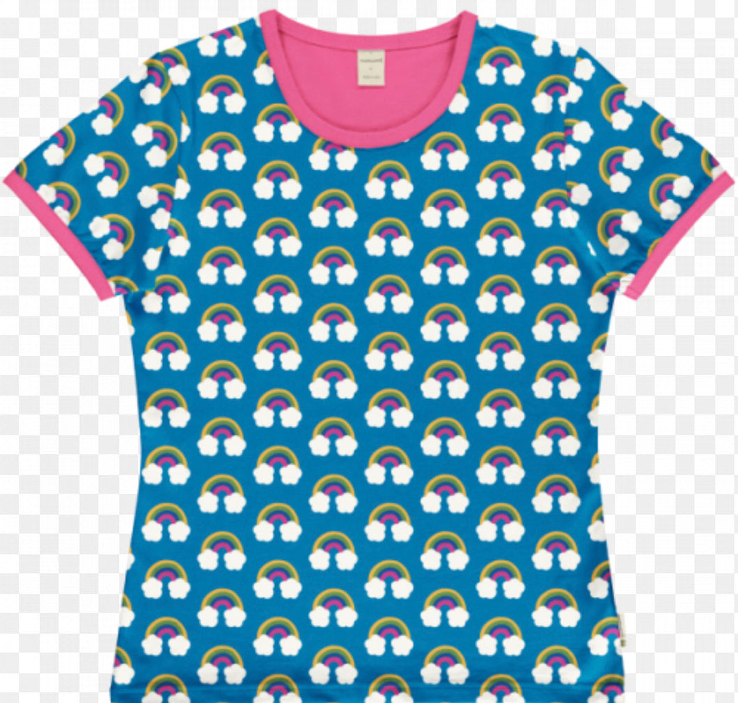Maxomorra Farm Rainbow Short Sleeve Top Adult