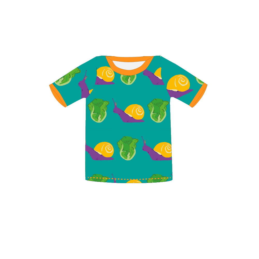 Pikolo Snail & Lettuce Short Sleeve T-Shirt