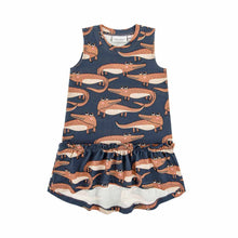 Load image into Gallery viewer, Dear Sophie Navy Crocodile Dress