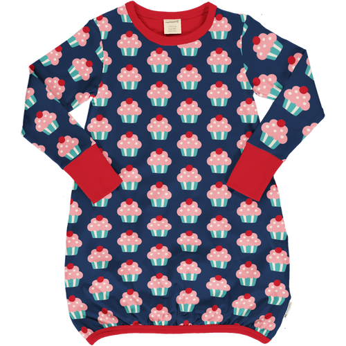 Maxomorra Cupcake Balloon Long Sleeve Dress