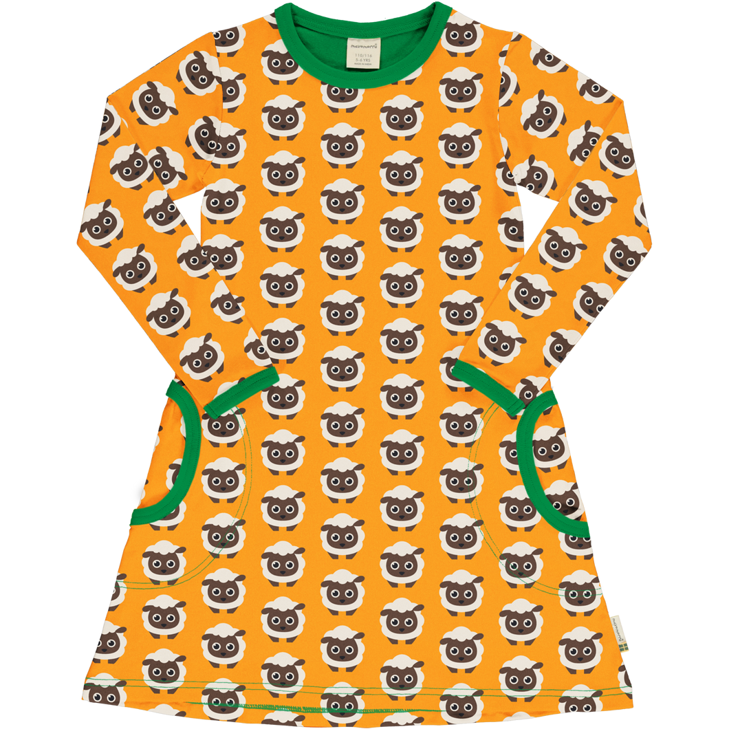 Maxomorra Classic Sheep Long Sleeve Dress