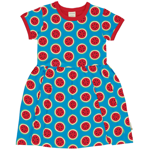 Maxomorra Watermelon Short Sleeve Spin Dress