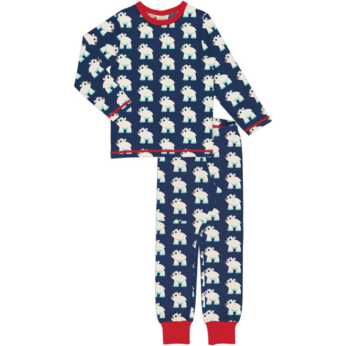 Maxomorra Polar Bear Pyjama Set