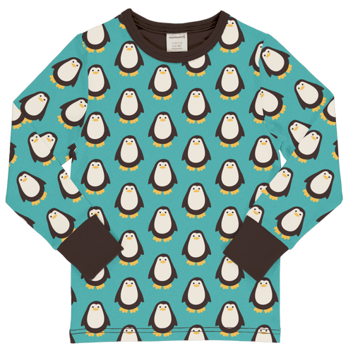 Maxomorra Penguin Long Sleeve Top