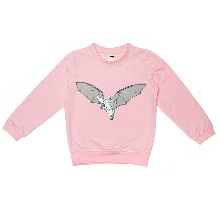 Mullido Pink Bat Sweatshirt - Glow in the Dark!